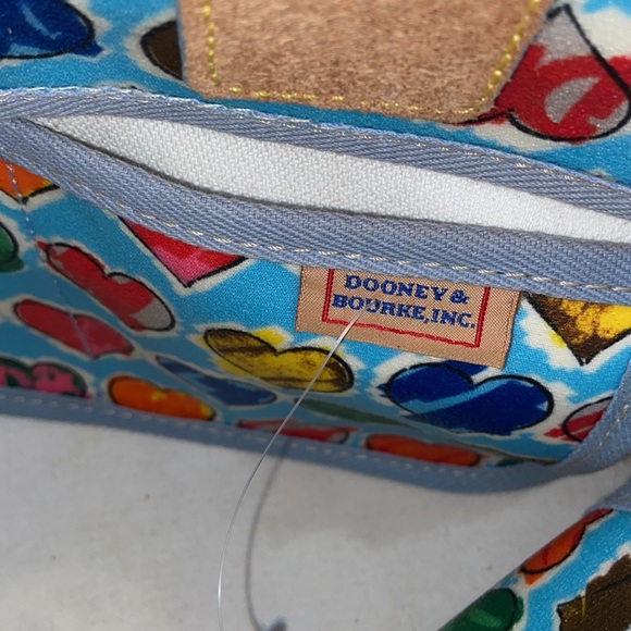 Dooney & Bourke Hearts Handbag with Shoulder Strap - Picture 5 of 7